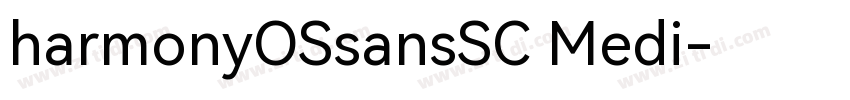 harmonyOSsansSC Medi字体转换